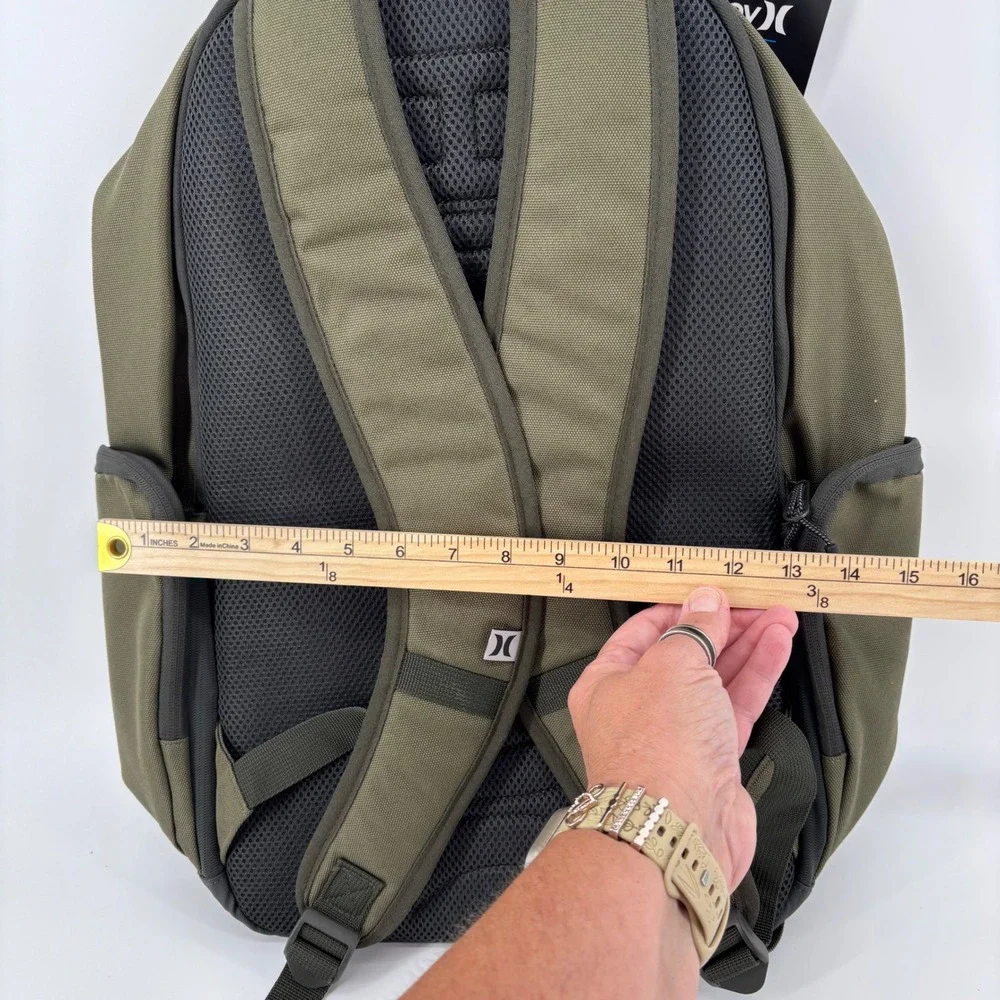 NWT Hurley 50-50 Backpack OS Olive Green Tactical Laptop Sleeve Gorpcore Utility